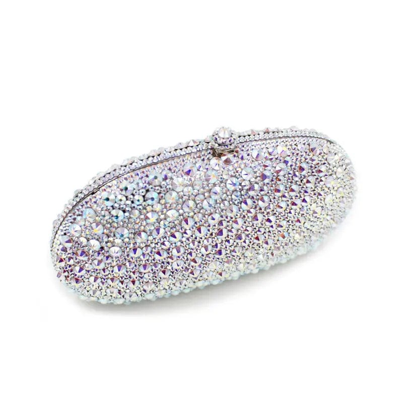 M / silver Wholesale Expensive Fashion Handmade Purse Clutch Bag Diamond Handbags Beaded Crystal Rhinestone Wedding Purse Evening Bag