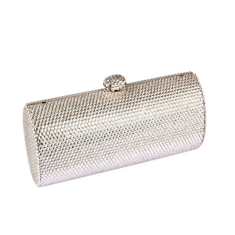 M / silver Wholesale Ladies Prom Party Diamond Box Purse Clutch Party Handbag Diamond Rhinestone Evening Dinner Indian Bags