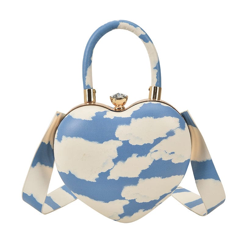 M / Sky Blue-2 Ins Fashion Acrylic Heart Shaped Bags Purses 2022 Ladies Crossbody Purses and Handbags For Women Luxury
