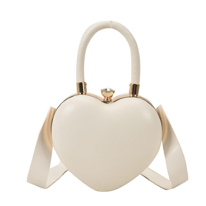 M / White Ins Fashion Acrylic Heart Shaped Bags Purses 2022 Ladies Crossbody Purses and Handbags For Women Luxury