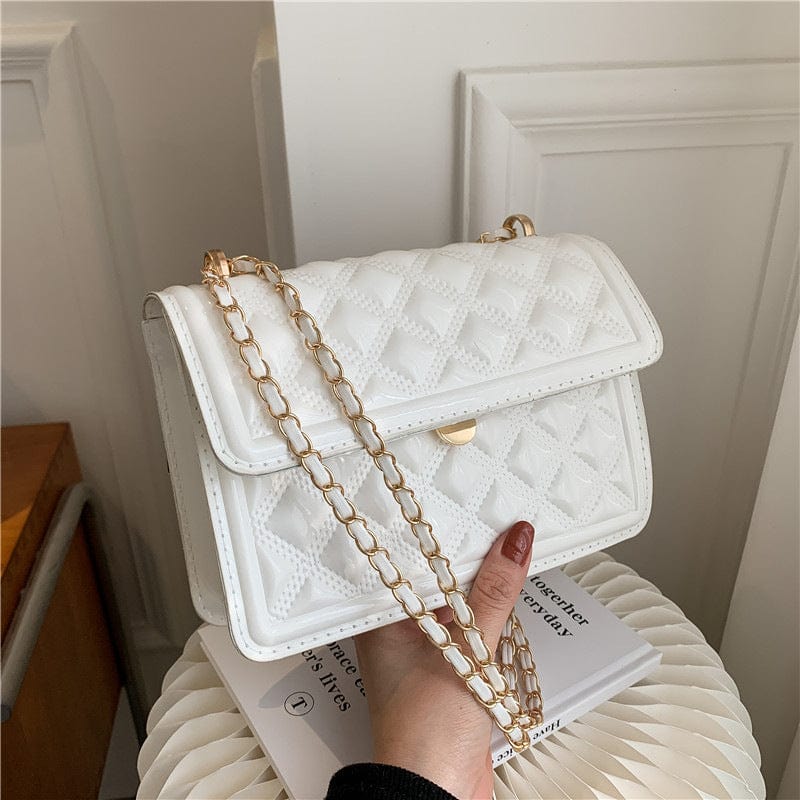 M / White New Designer Handbags Women Hand Bags Ladies Messenger Chain Purses Luxury Small Crossbody Bags 2022