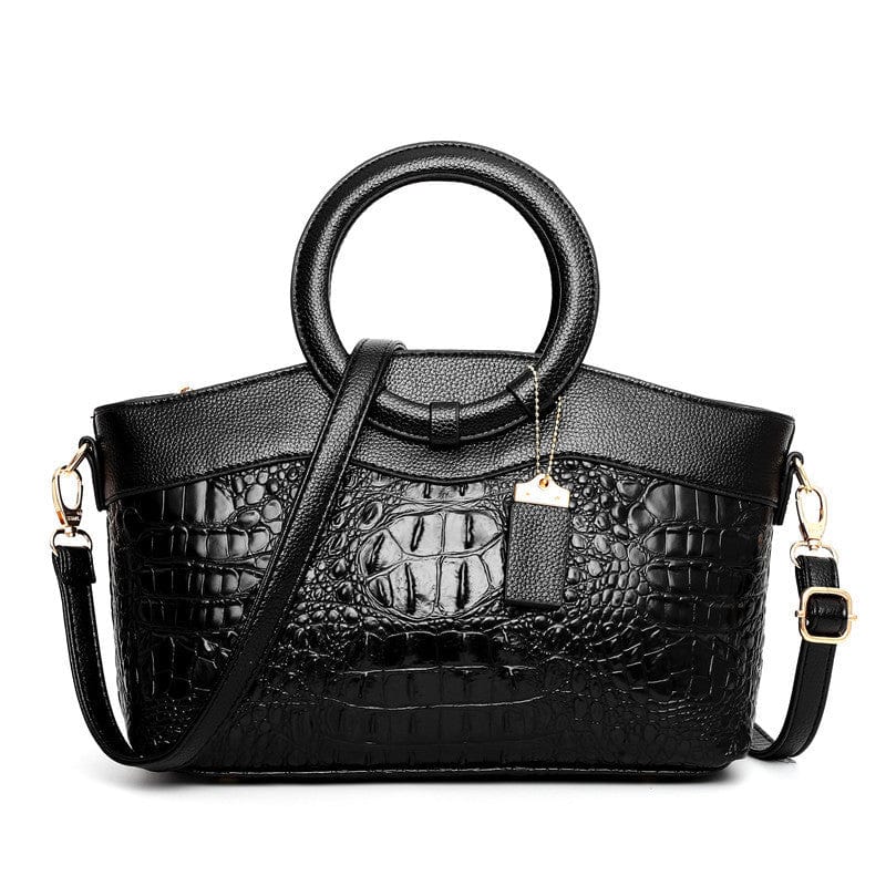 M1208-black Westal High Quality Women's Leather Handbag Alligator Shoulder Messenger Bag Fashion luxury handbags for women