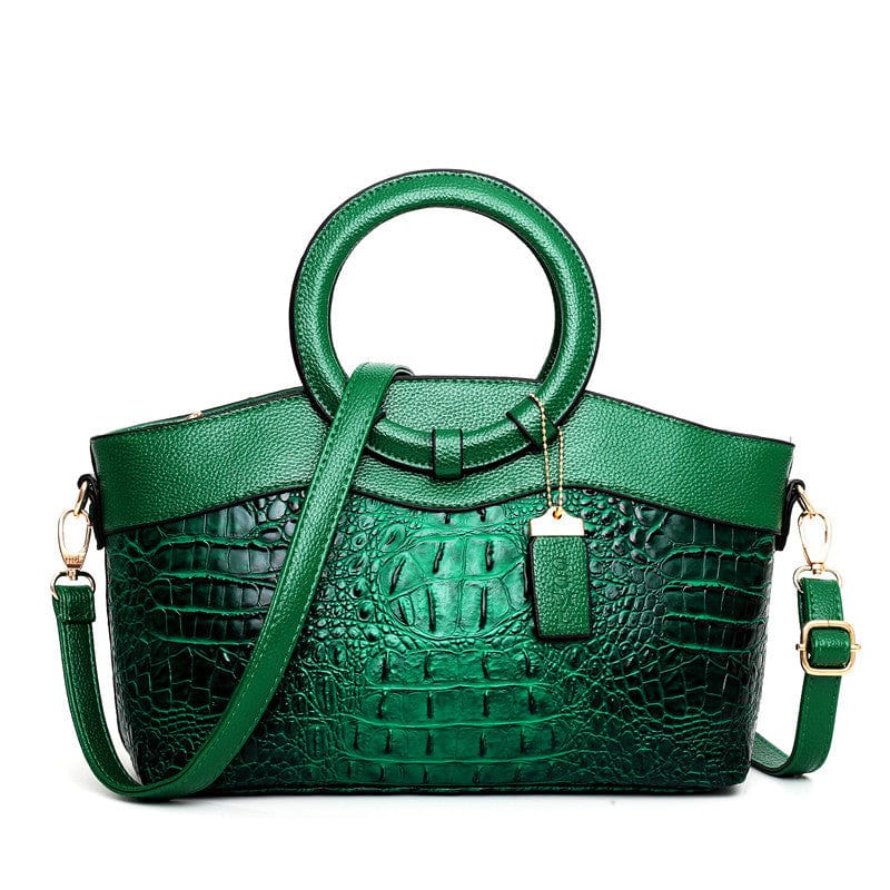 M1208-green Westal High Quality Women's Leather Handbag Alligator Shoulder Messenger Bag Fashion luxury handbags for women