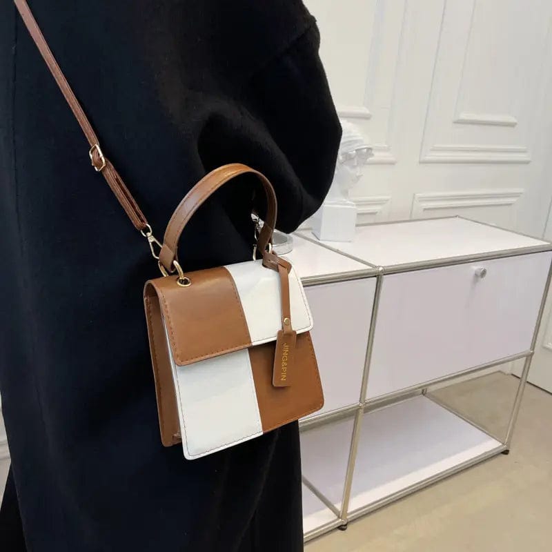 M317 Small Black And White Checkered Square PU Leather Shoulder Bags women's Brand Chain Crossbody Bags Handbags Purses