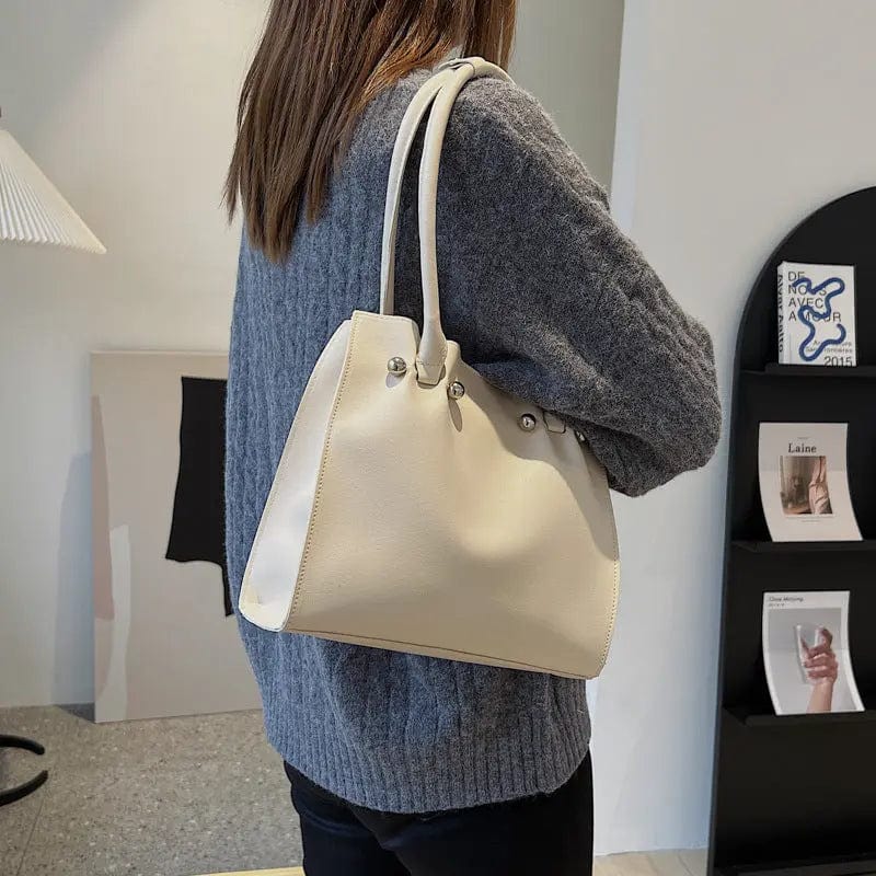 M334 Shopper Bag 2022 Women's Brand Shoulder Bags Fashion Pu Leather Simple Solid Large Capacity Handbags Female's Tote