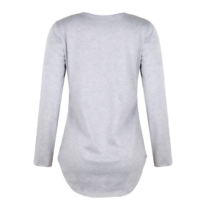 M8735 Women tops 7 colors plus size long sleeve elegant lace up ladies' blouses