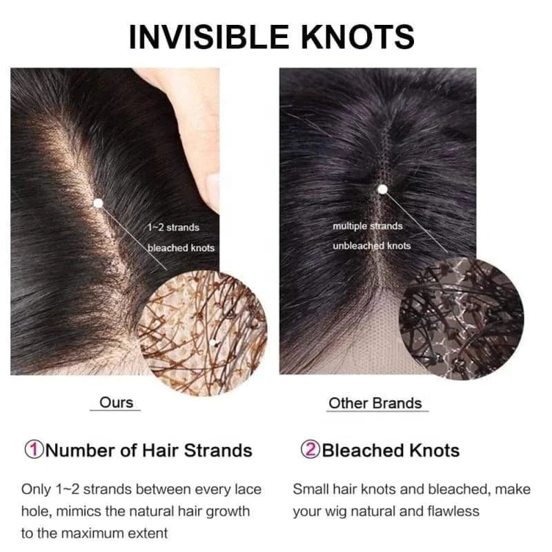 Malaysian 180% Density unprocessed Virgin human hair Transparent invisible hd lace Frontal Body Wave wigs pre plucked