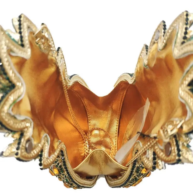 Manufacture Woman Design Sparkle Metal Evening Clutch Handbag Crystal Rhinestone Purse Pineapple Diamond Clutch Bags