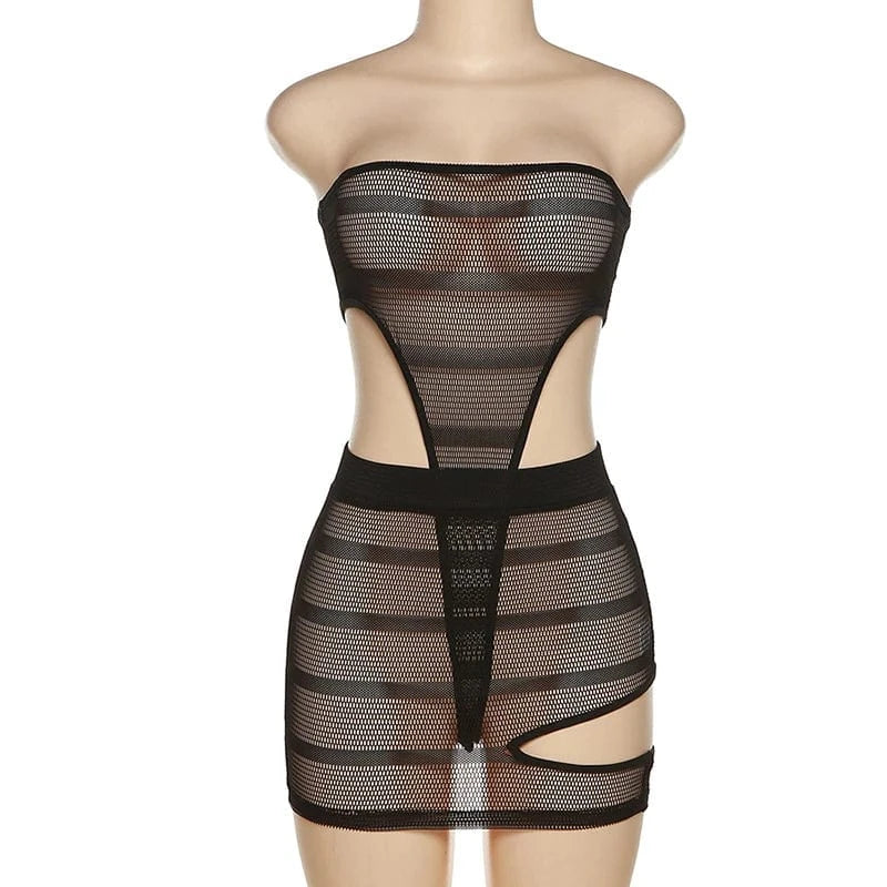 MD-202207072women outfits fashion sexy bodysuits and skirt solid off shoulder sleeveless hollow out women two piece set clothing