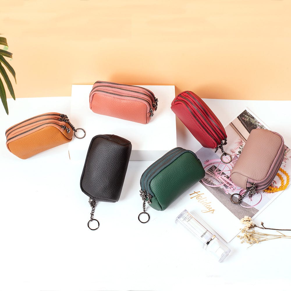 Minimalist Women Japanese Genuine Leather Coin Purse Mini Creative Female Cute Coin Bag