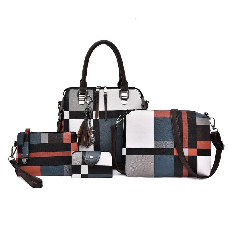 Mixed New Arrival Fashionable High Quality Handmade Exquisite Zipper Handbag Four Bags Per Set Cosmetic Practical Bags Set Fashion A02