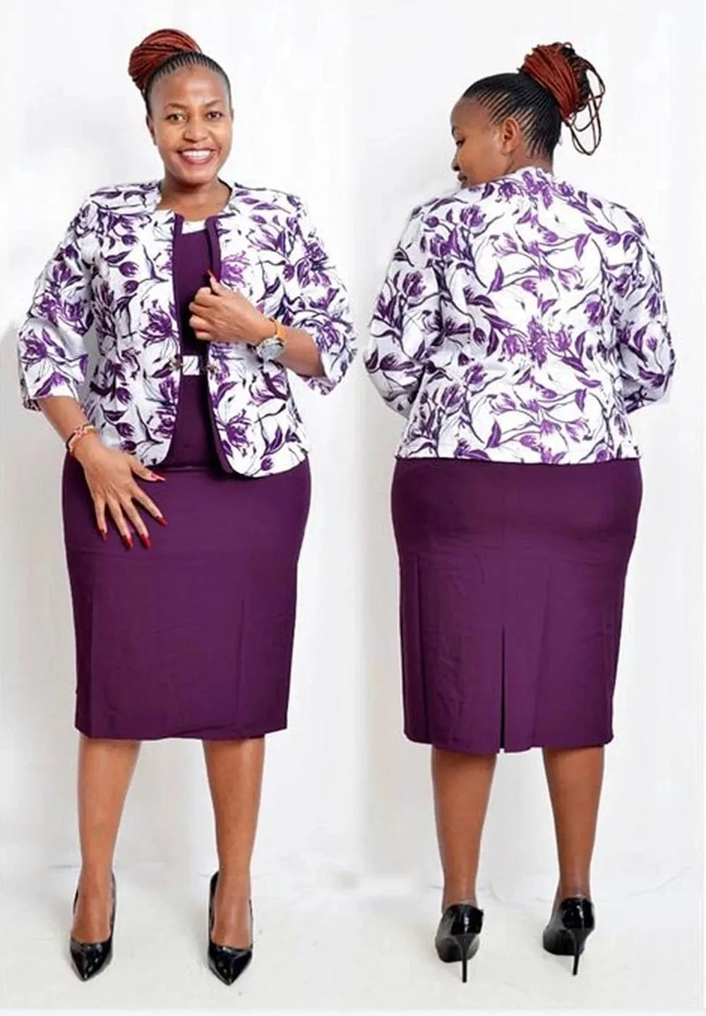 Modern office ladies formal office wear 5XL plus size women church dress