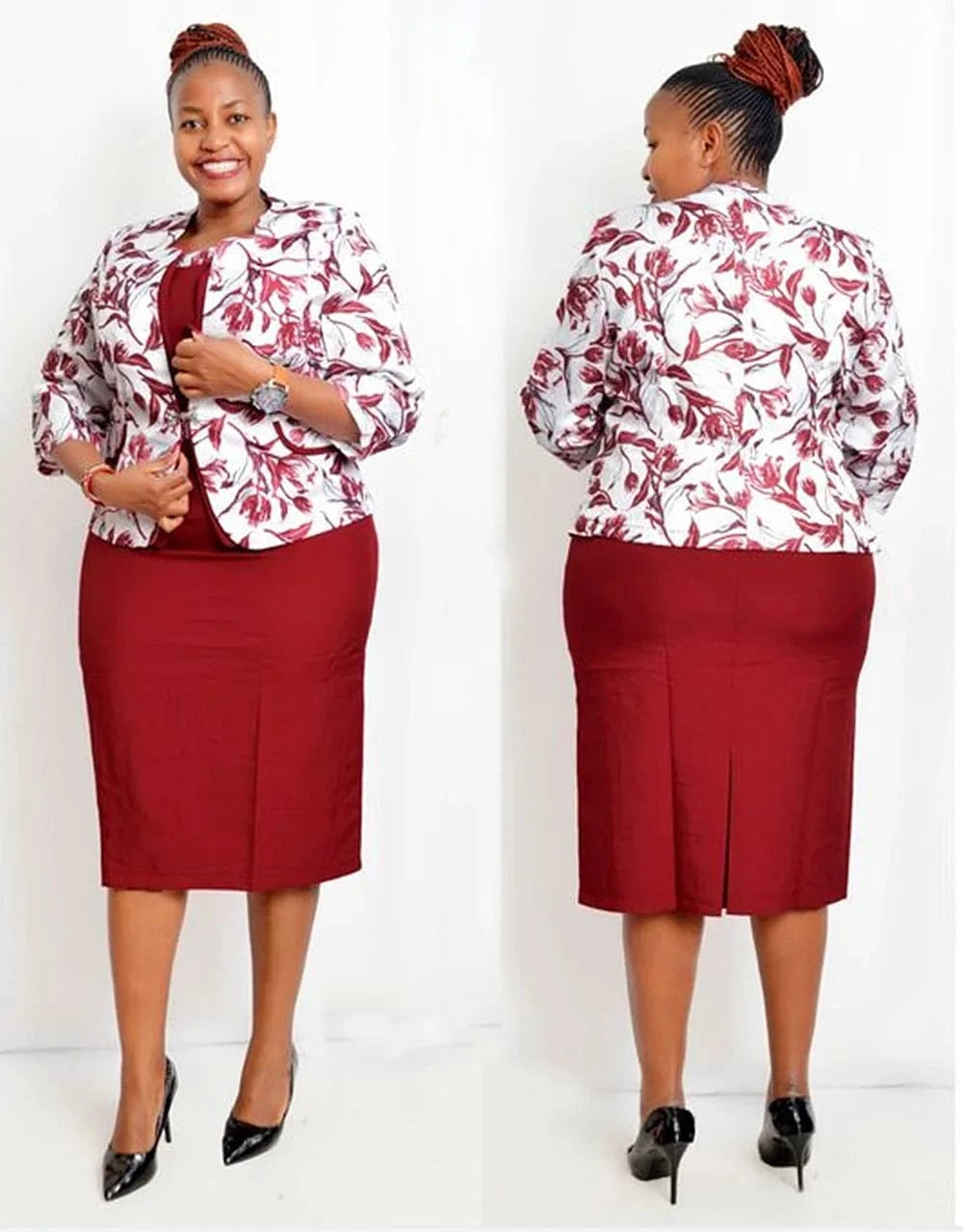 Modern office ladies formal office wear 5XL plus size women church dress