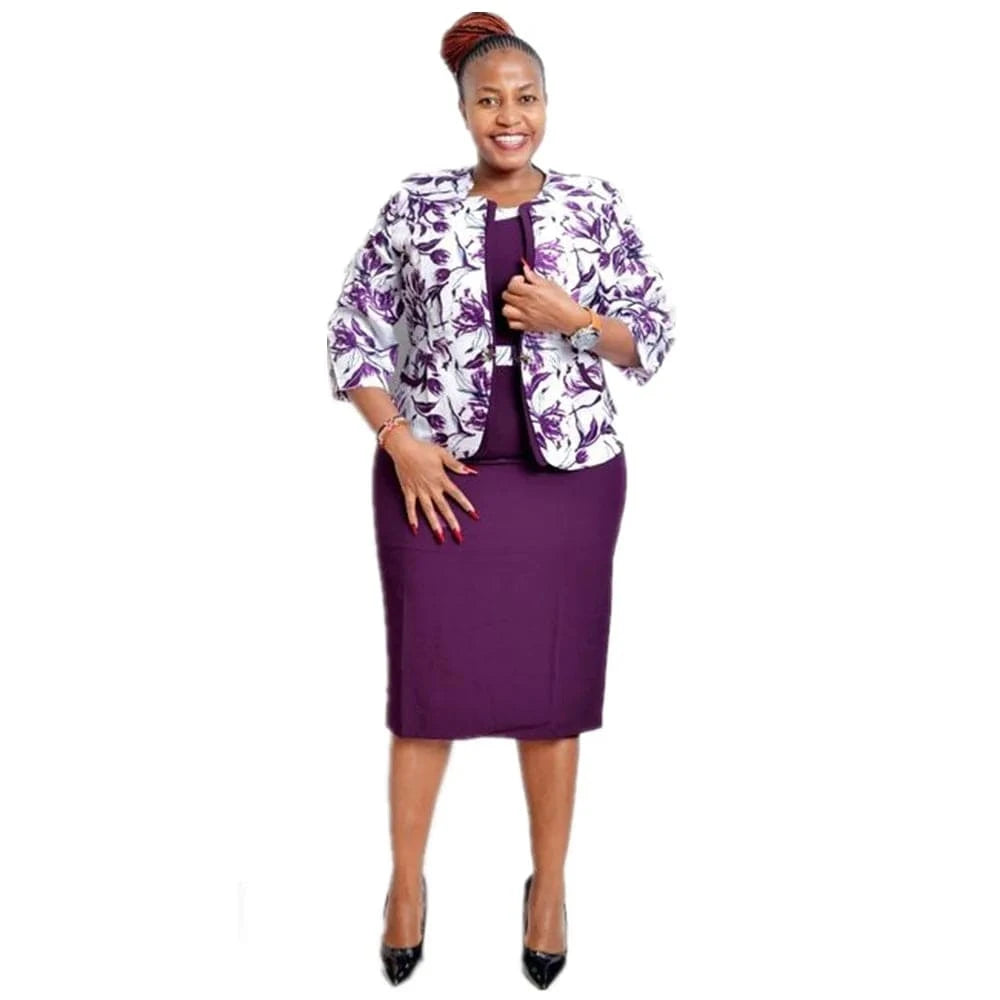 Modern office ladies formal office wear 5XL plus size women church dress