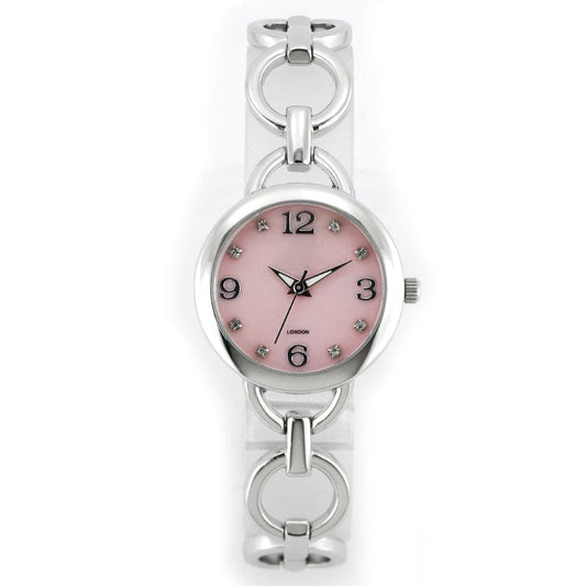 Mother of pearl watch dial quartz watch for women fancy bracelet with luxury box watch