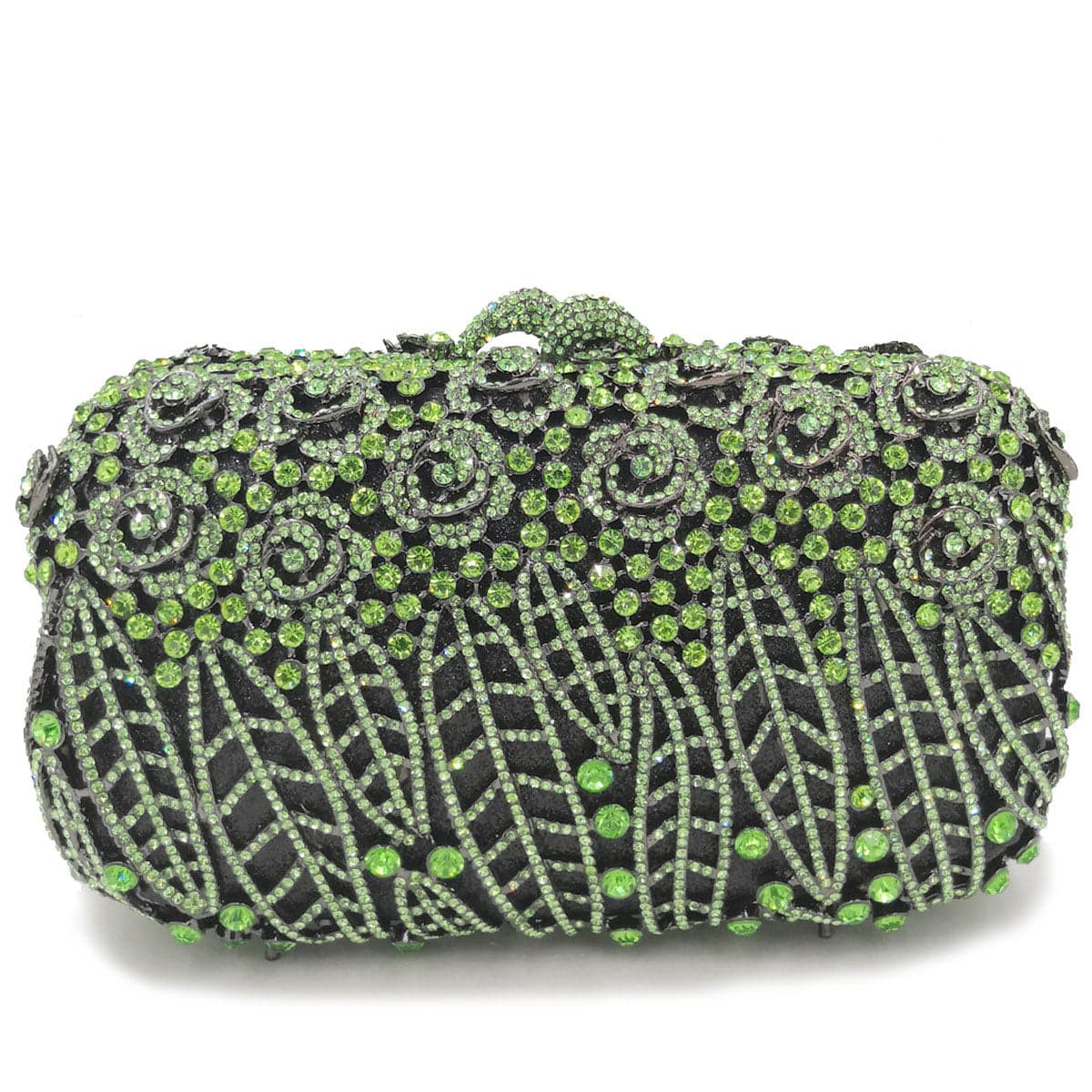 MS704-7 Luxury fashion designer women evening flower crystal hand clutch bags rhinestone purse for party