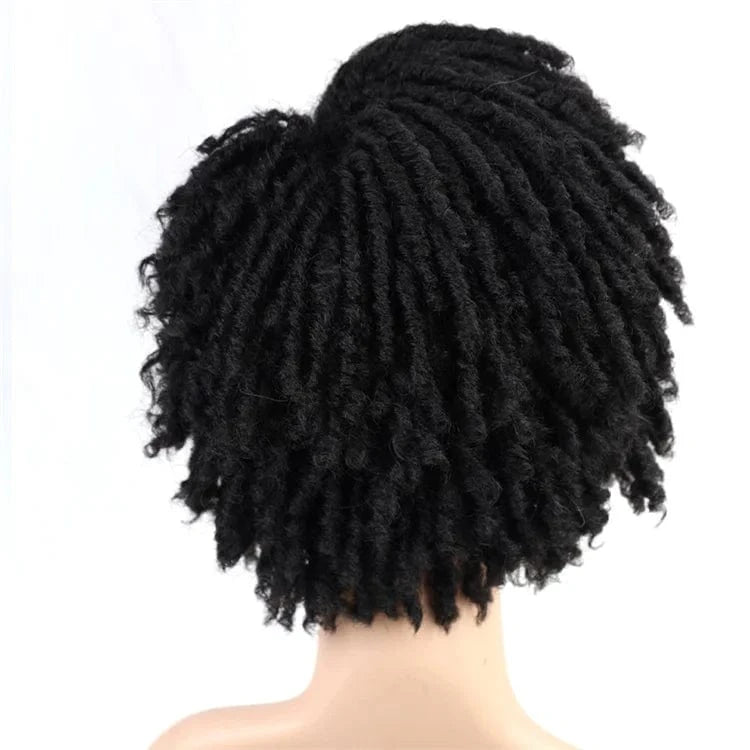 Multi Colored Magic Afro Kinky Curly Wigs With Fringe Women's Short Grey Synthetic Hair Wigs