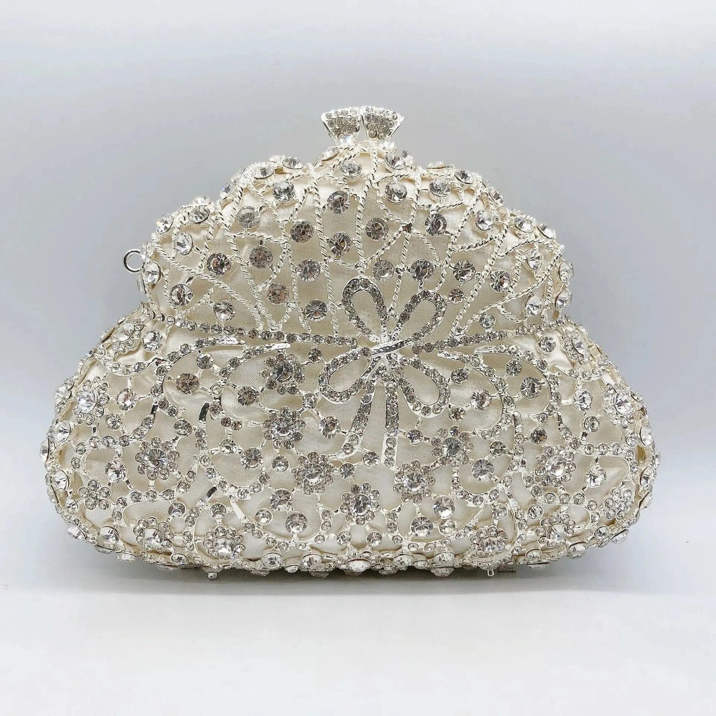 Multicolor Rhinestone Women Evening Clutch Pearl Purse Bridal Sparkly Diamond Bag Crystal Wedding Prom Handbags