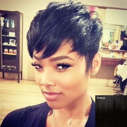 Natural Black Short Straight Hair Wig Peruvian Human Hair Wigs With Bang For Women 99J Color Machine Made Wig Free Shipping