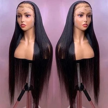 Natural Human Hair Brazilian Frontal Wig Cuticle Aligned Unprocessed Mink Brazilian Lace Front Wig