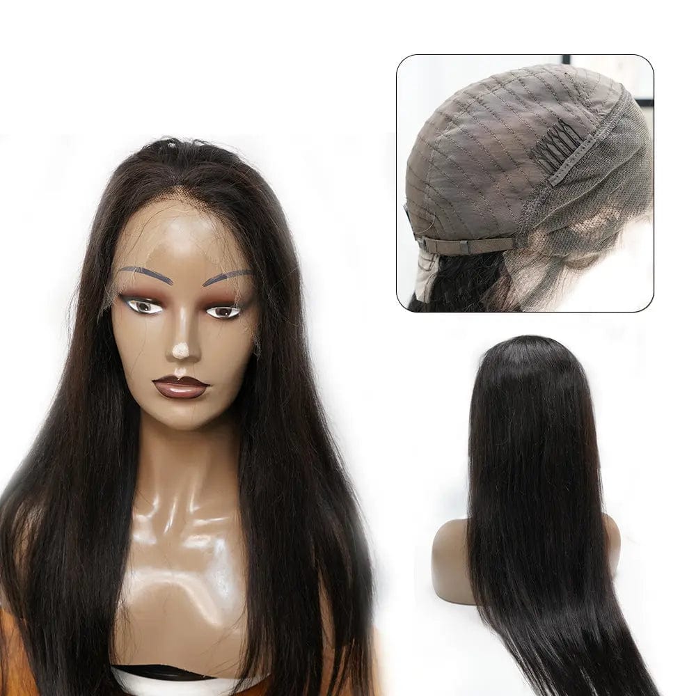Natural Human Hair Extensions Black Women,cuticle Aligned Unprocessed Raw Virgin Hair Brazilian Hair Hd Lace Frontal Wigs