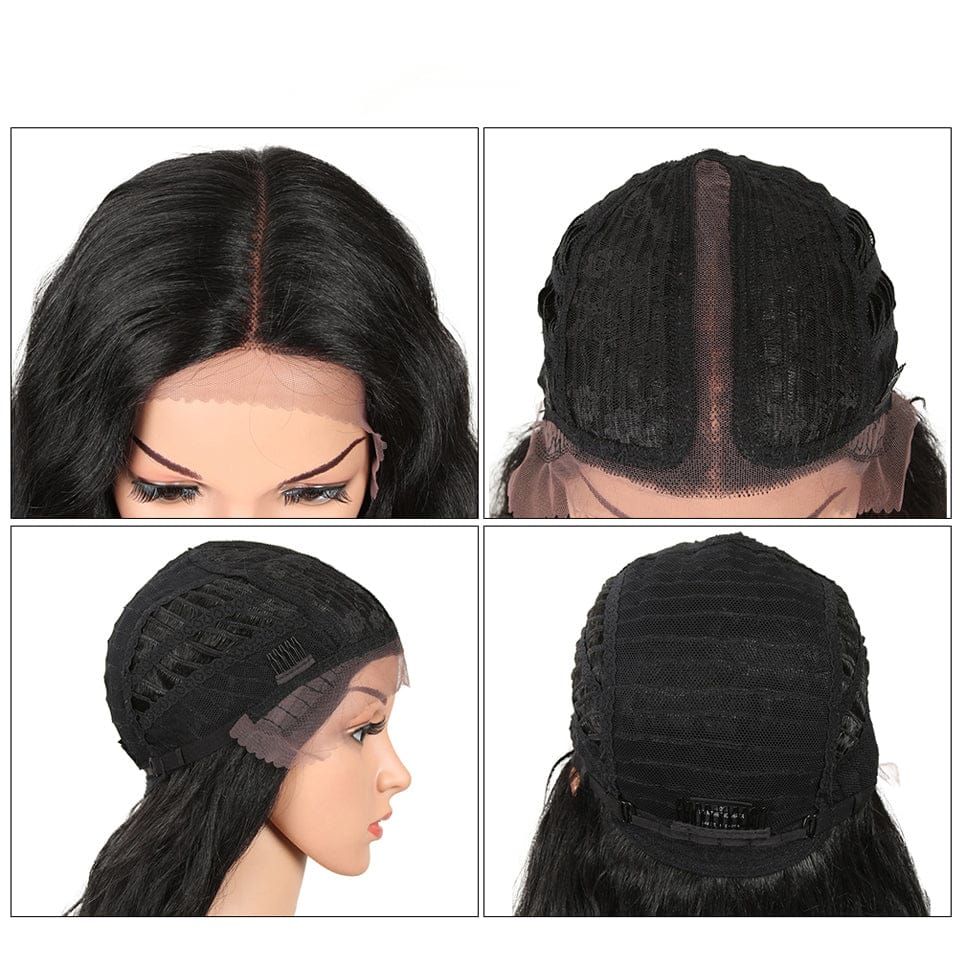Natural Long Curly 42Inch Blonde Ombre Cosplay Lace Front Wig With Baby Hair For Black Women Synthetic Lace Front Wigs