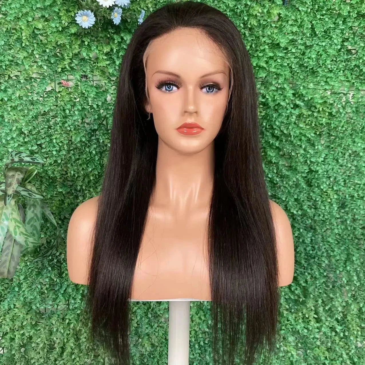 Natural pre plucked hairline undetectable HD lace frontal wig cuticle aligned raw virgin human hair wigs for women