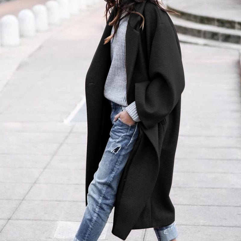 New 2022 Designs Autumn Winter Printed Casual Long Overcoat Women's Plus Size Trench Coats for Ladies