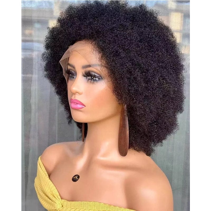 NEW afro kinky curly pixie cut human hair wig u part lace wholesale wigs 100% human hair vendors full lace wigs