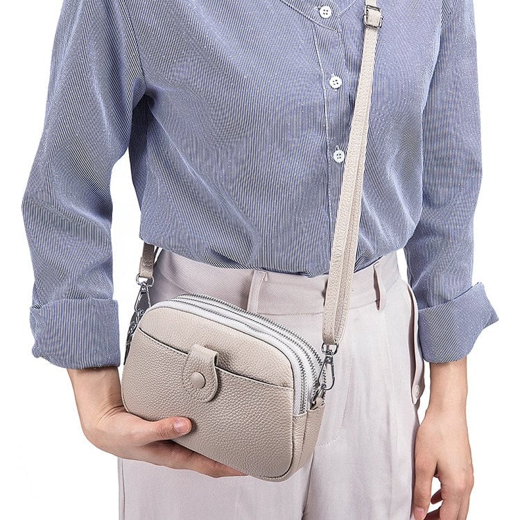 New Arrival 2022 Design Custom Genuine Leather Cross Body Phone Bags Satchel Women's Messenger Bags
