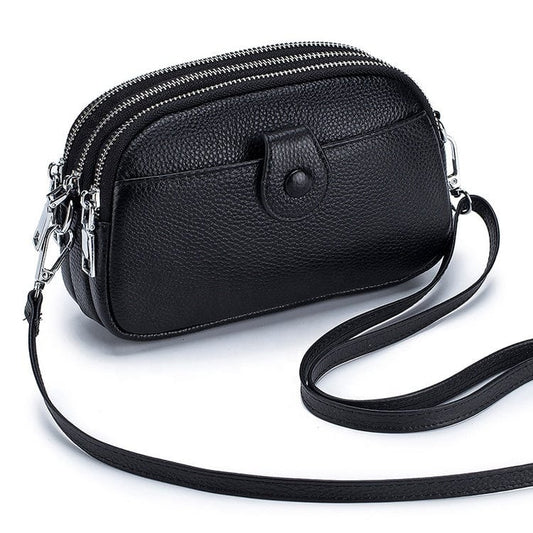New Arrival 2022 Design Custom Genuine Leather Cross Body Phone Bags Satchel Women's Messenger Bags