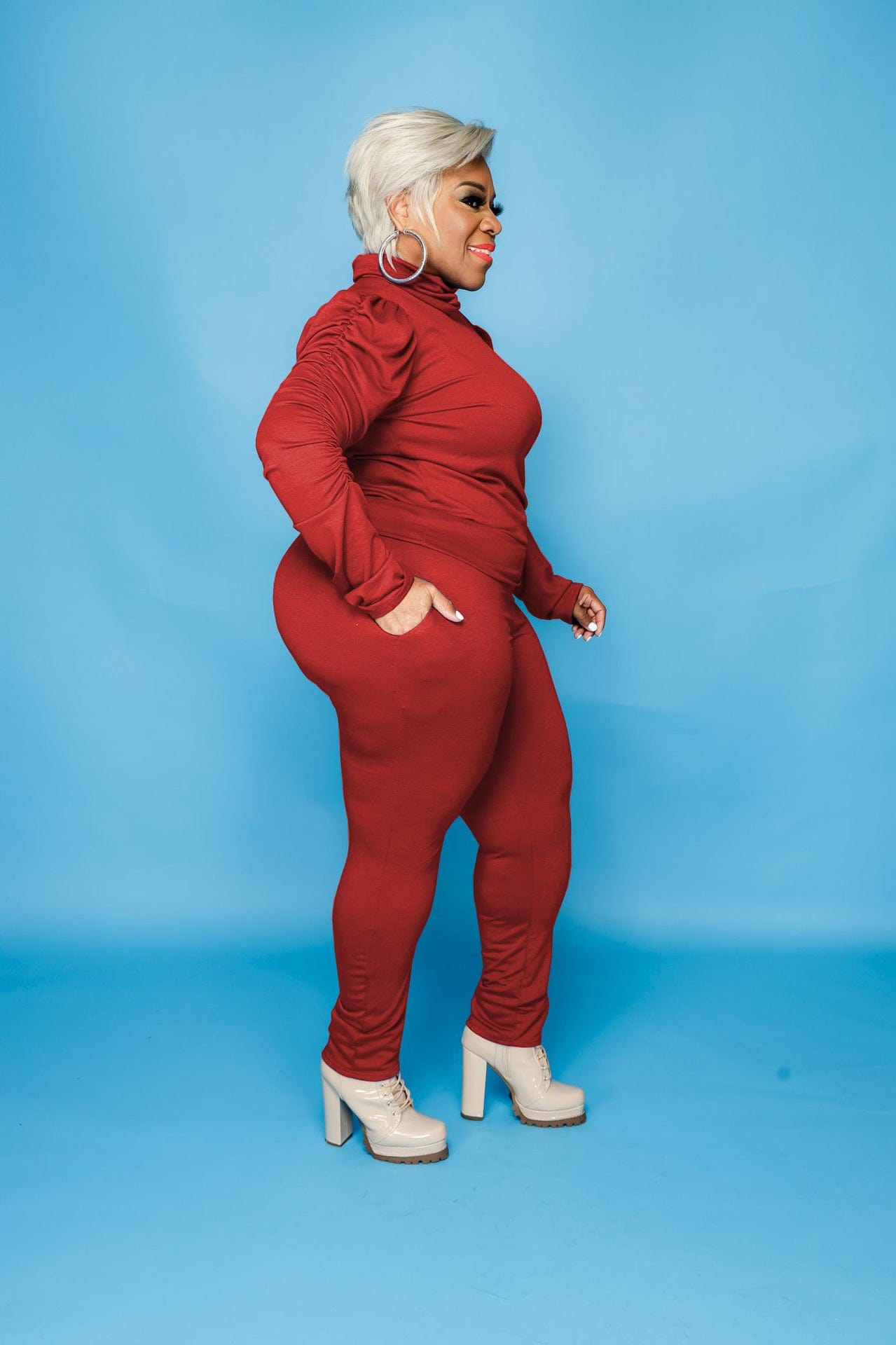 New Arrival 2022 Fall Custom Logo Knitted Suit Trending Solid Color Long Sleeves Fashion Casual Plus Size 2 Piece Outfits