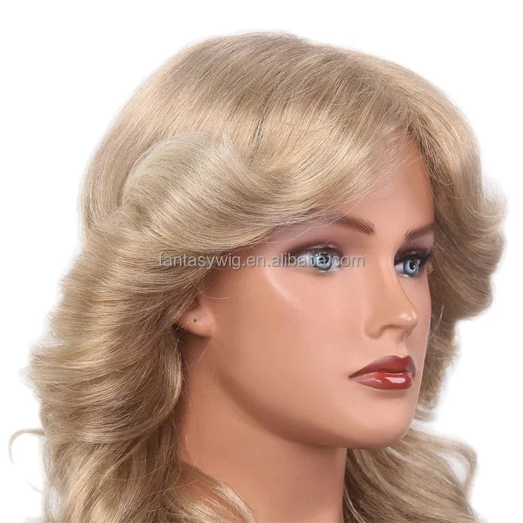 New Arrival Long Spanish Curl Wig Order Shein 70s Costume Farrah Fawcett 220 Density Wigs