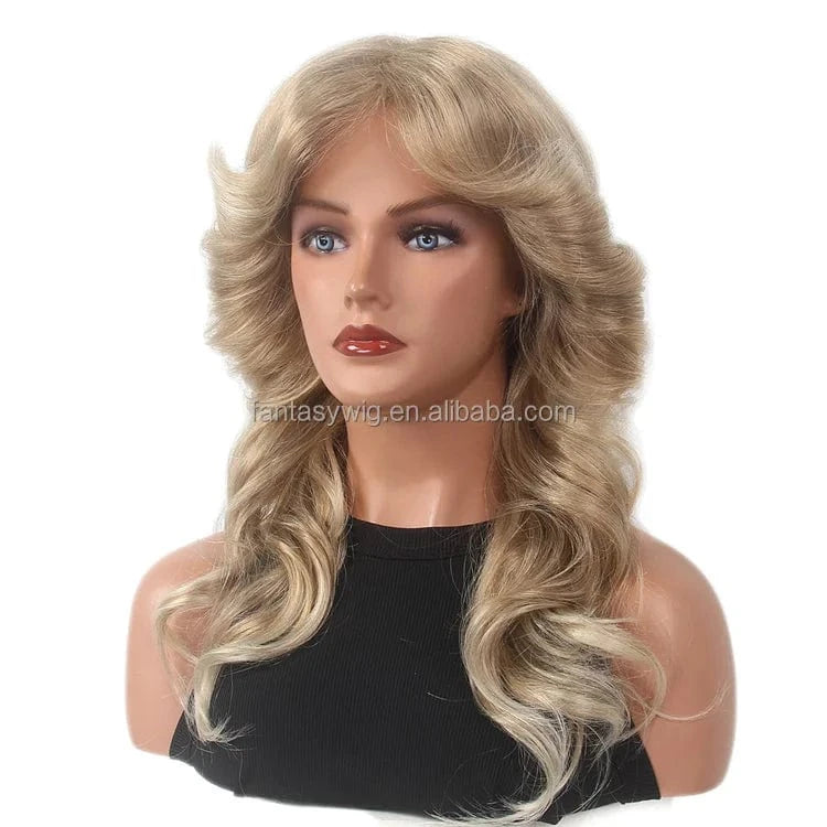New Arrival Long Spanish Curl Wig Order Shein 70s Costume Farrah Fawcett 220 Density Wigs