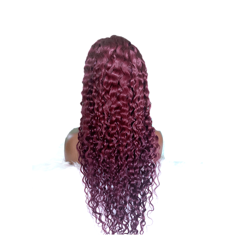 New Arrival Peruvian Virgin Human Hair 40inch 99J Cuticle Aligned Virgin Wigs Vendors