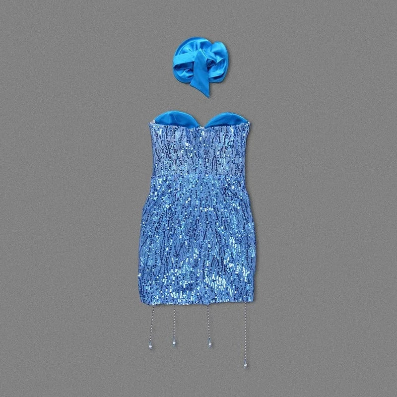 New Arrival Women's Clothing Elegant Sleeveless Sexy Sequined Prom Party Dresses