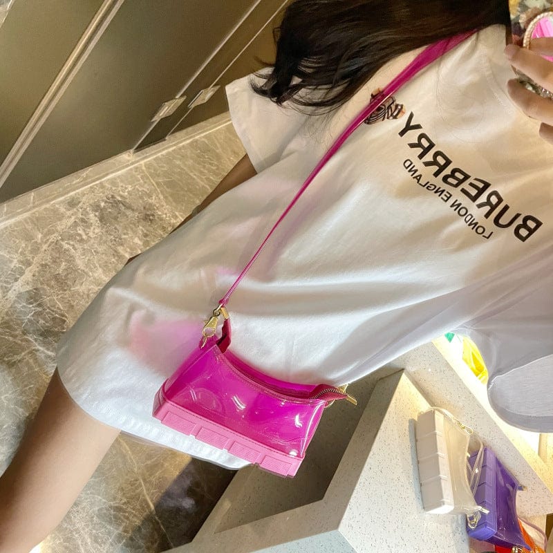 New Arrivals Fashion Designer PVC Clear Jelly Bags Women Handbags Ladies Hand Bags Transparent Purses and Handbags for Women