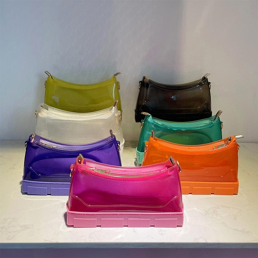 New Arrivals Fashion Designer PVC Clear Jelly Bags Women Handbags Ladies Hand Bags Transparent Purses and Handbags for Women