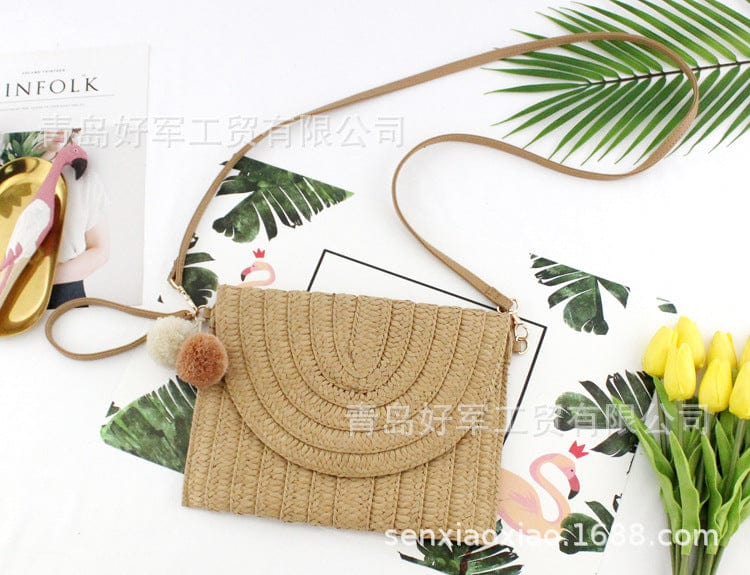 New Arrivals Woman Bag 2022 Handbags Straw Bags Wholesale Straw Cosmetic Bag