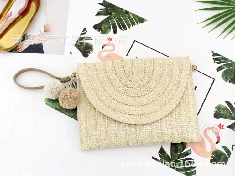 New Arrivals Woman Bag 2022 Handbags Straw Bags Wholesale Straw Cosmetic Bag