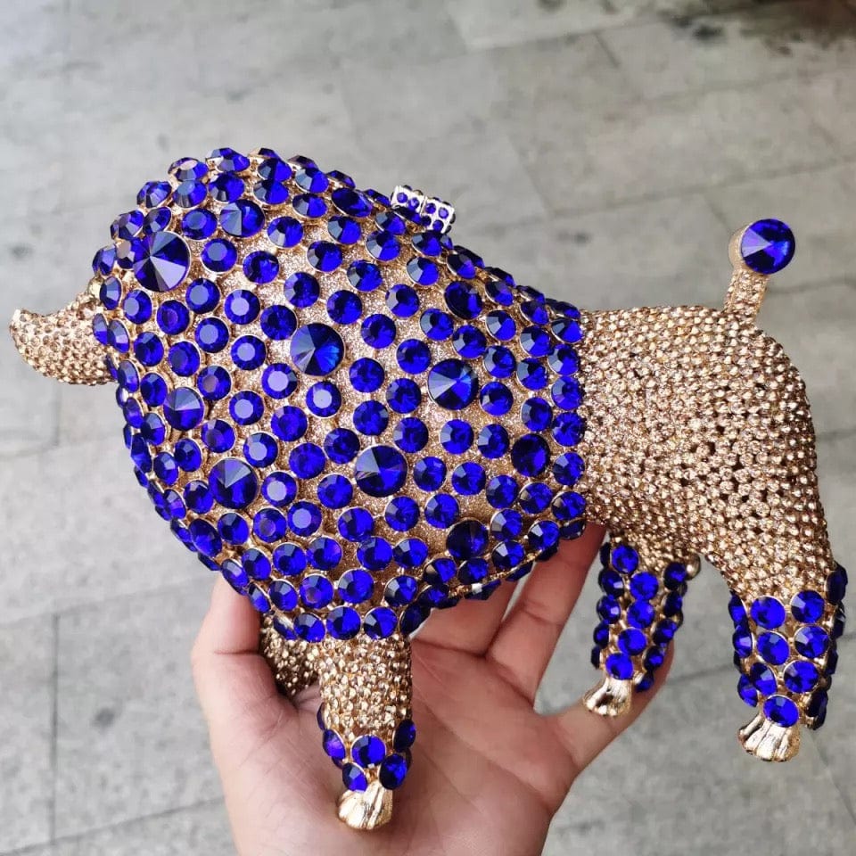 New Arrived Handmade Animal Shape Full Crystal Bag Small Cute Purses Women Bling Rhinestone Bags