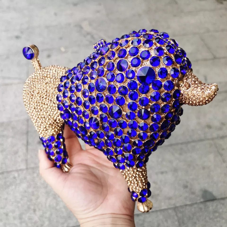New Arrived Handmade Animal Shape Full Crystal Bag Small Cute Purses Women Bling Rhinestone Bags