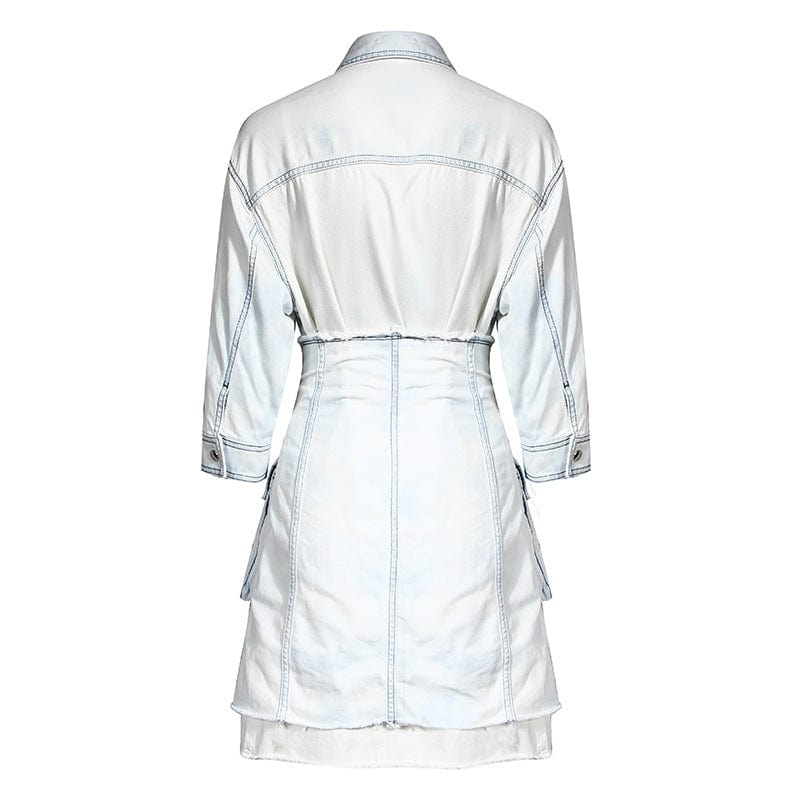New autumn and winter demin 2 pieces set casual dress with short skirt set fashion hot street style