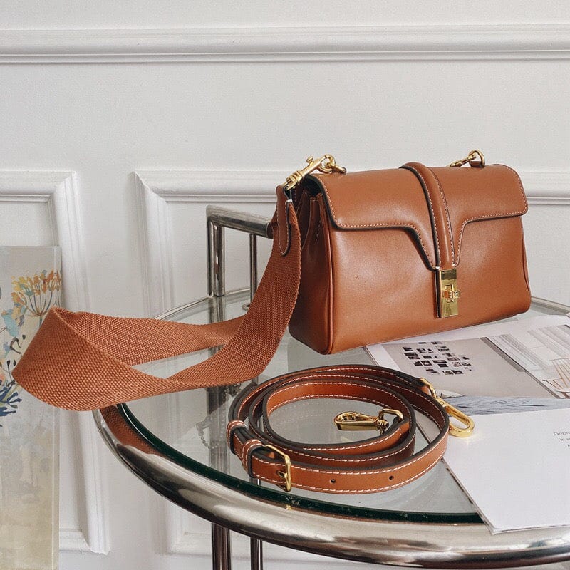 New Brand Woman Cross Body Custom Clutch  PU Shoulder Bag Luxury Brown Genuine Leather Tote Bag For Woman Handbag And Purse