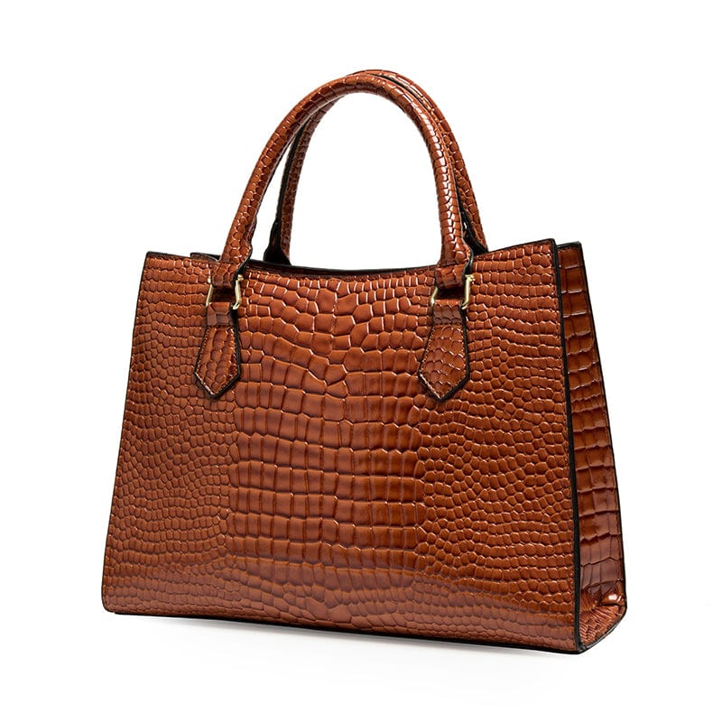 New chains women hand bags crocodile pattern tote pu leather crossbody ladies bag handbags