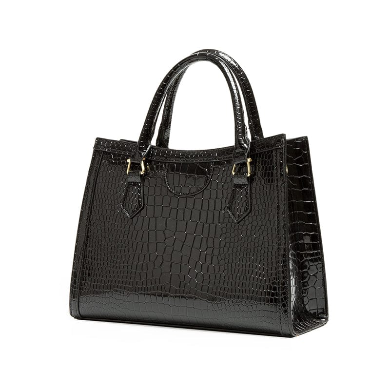 New chains women hand bags crocodile pattern tote pu leather crossbody ladies bag handbags