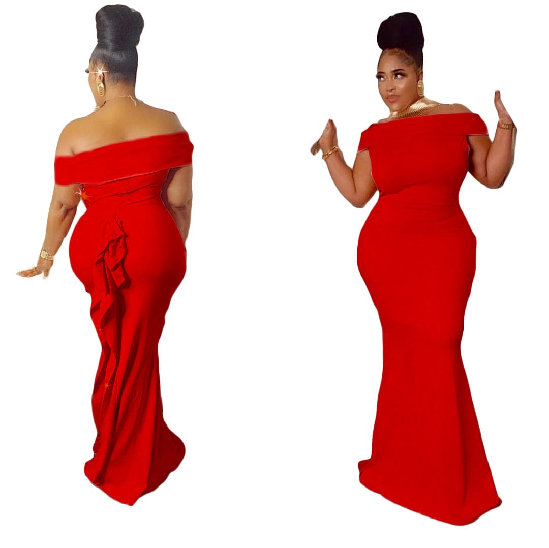 New Design 2022 Evening Dresses Women Elegant Casual Plus Size Party Dress Womens Bodycon Ruffles Maxi Dresses