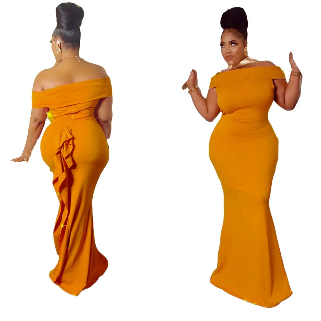 New Design 2022 Evening Dresses Women Elegant Casual Plus Size Party Dress Womens Bodycon Ruffles Maxi Dresses