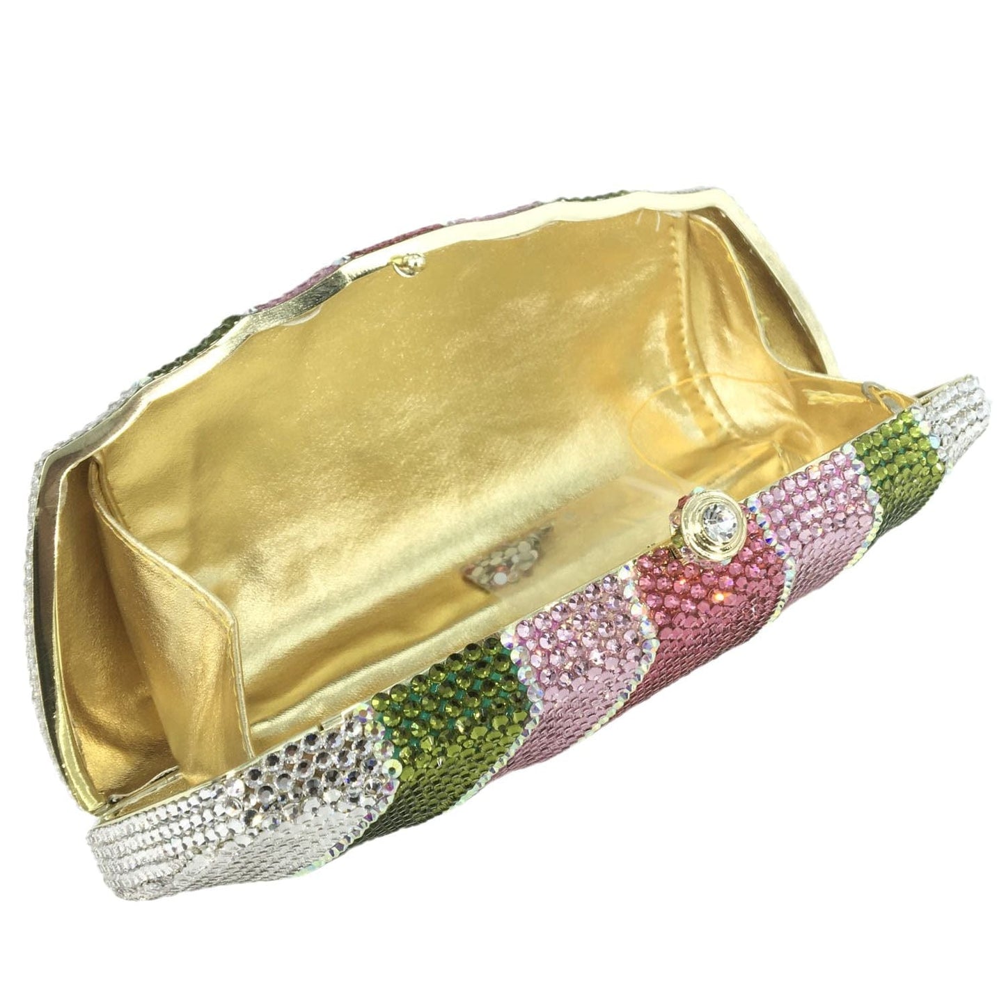 New Design Bling Crystal Rhinestone Ladies Clutch Bag Evening Bag Wholesales Metal Clutch Purse Clutch Bags