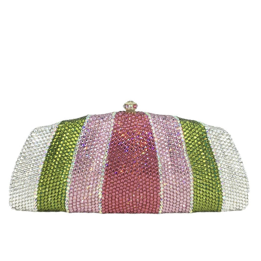 New Design Bling Crystal Rhinestone Ladies Clutch Bag  Evening Bag Wholesales Metal Clutch Purse Clutch Bags